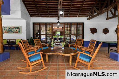 Casa Blu, a hacienda-style home near the beach.