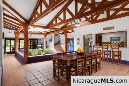 Casa Blu, a hacienda-style home near the beach.