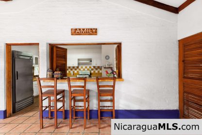 Casa Blu, a hacienda-style home near the beach.