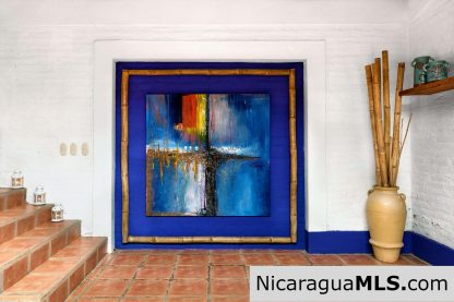 Casa Blu, a hacienda-style home near the beach.