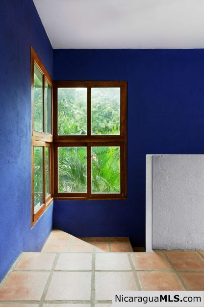 Casa Blu, a hacienda-style home near the beach.