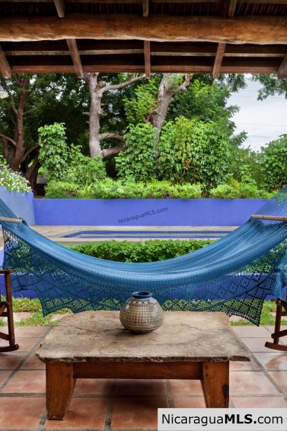 Casa Blu, a hacienda-style home near the beach.