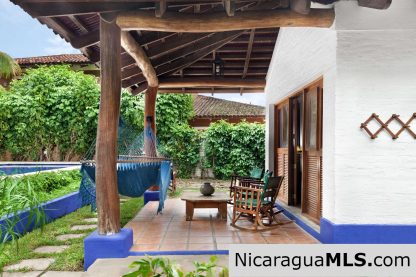 Casa Blu, a hacienda-style home near the beach.
