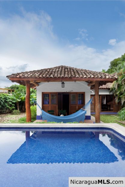 Casa Blu, a hacienda-style home near the beach.