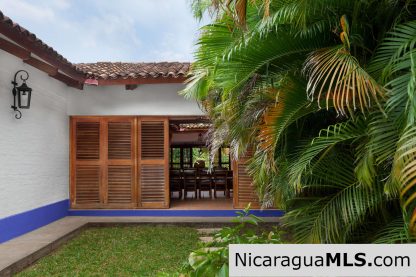 Casa Blu, a hacienda-style home near the beach.