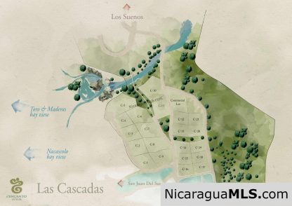 Las Cascadas Lots Available in El Encanto del Sur Development, San Juan del Sur-Nicaragua