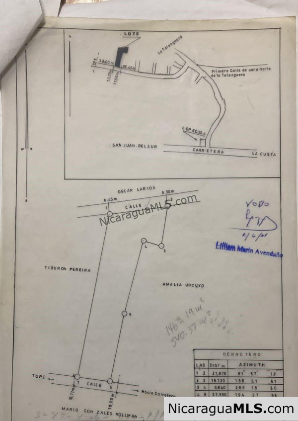 Lot in the Talanguera neighborhood. Near the beach.