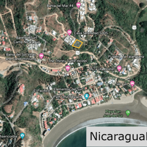 Two lots as one in Colinas del Miramar Development, San Juan del Sur
