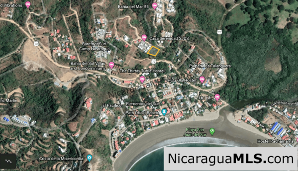 Two lots as one in Colinas del Miramar Development, San Juan del Sur