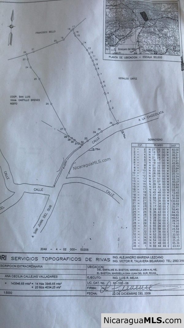 40 Acres of land with Ocean View and with direct access to the Costanera road. San Juan del Sur-Nicaragua - Image 7
