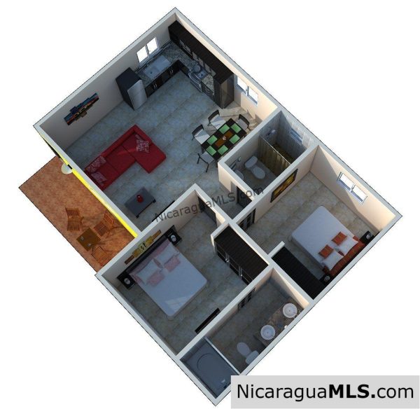 6.2 2 Bedroom Ground Level Apartment for Rent at Las Escadas - Image 16