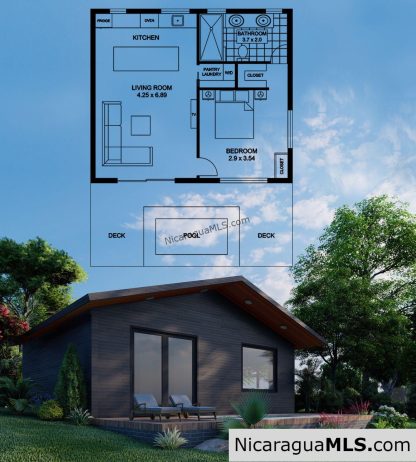 One bedroom Forest House, San Juan del Sur.