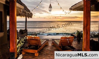 Beach front home just steps to the sand of Rosada Beach at Rancho Santana