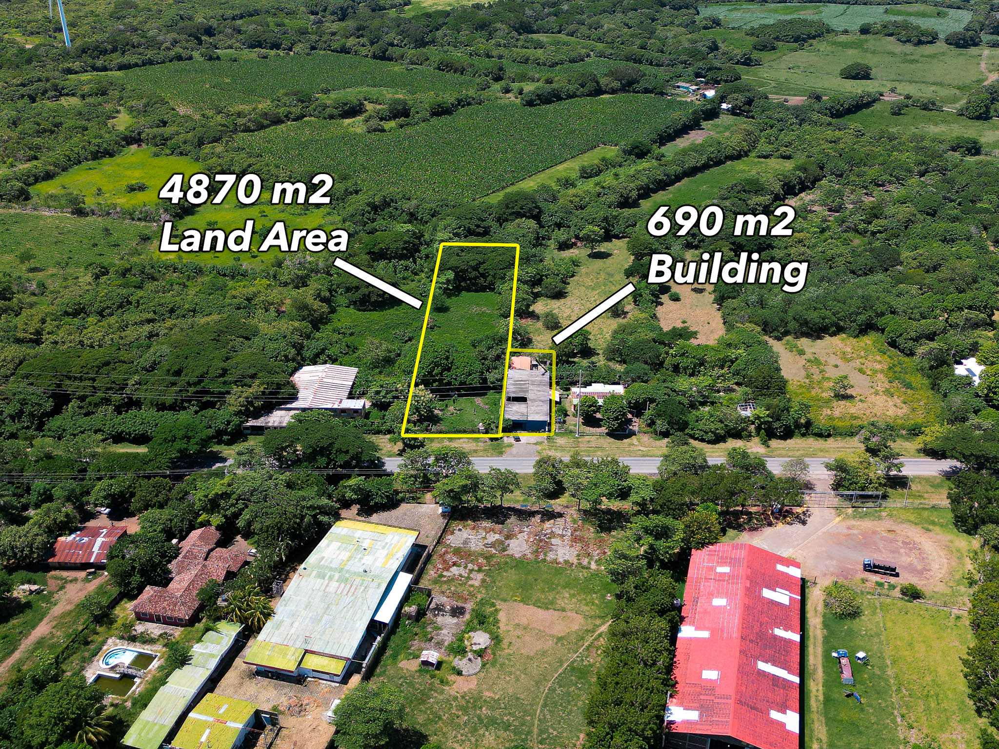 PanAmerican Highway Commercial Building Outside Rivas - Image 41