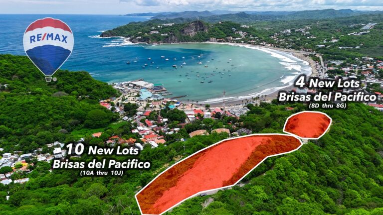 Price Update Alert! New Bay View Lots in San Juan del Sur
